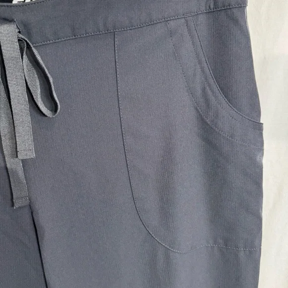 Skechers Scrub Pants Gray Large Reliance Cargo 3 Pocket Straight Leg Stretch - Picture 3 of 16